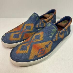 WORN TWICE Polo Ralph Lauren Thompson Twill Sneaker Southwestern Native 13 D